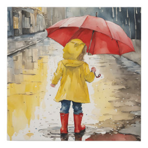 rainy day print