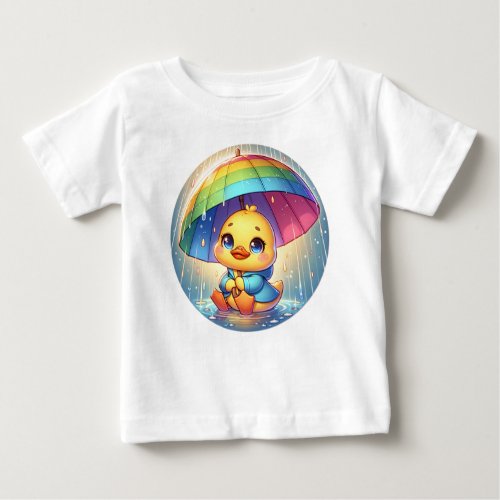 Rainy Day Quackers Baby T_Shirt