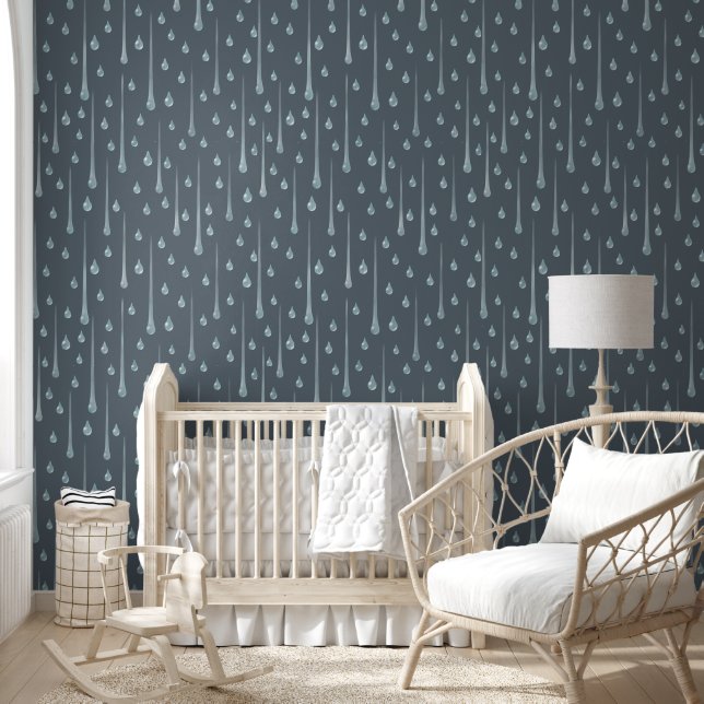 Rainy Day Stormy Gray Wallpaper (Kids)