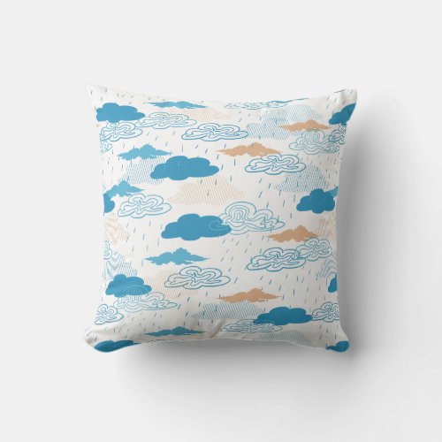 Rainy Day Throw Pillow