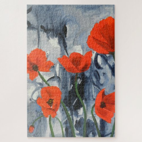 Rainy Days and Poppies Jigsaw Puzzle