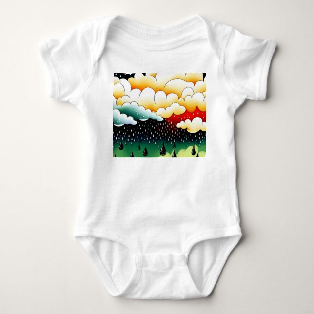 Rainy Days Baby Bodysuit (Front)