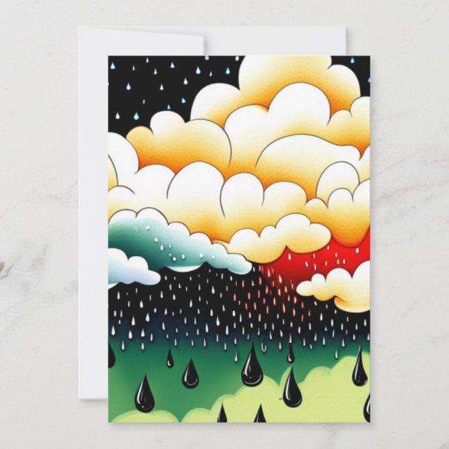 Rainy Days Holiday Card (Front)
