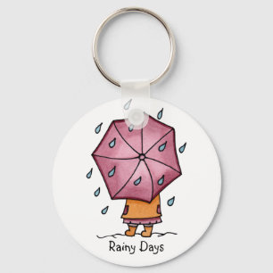 Rainy Days Keychain