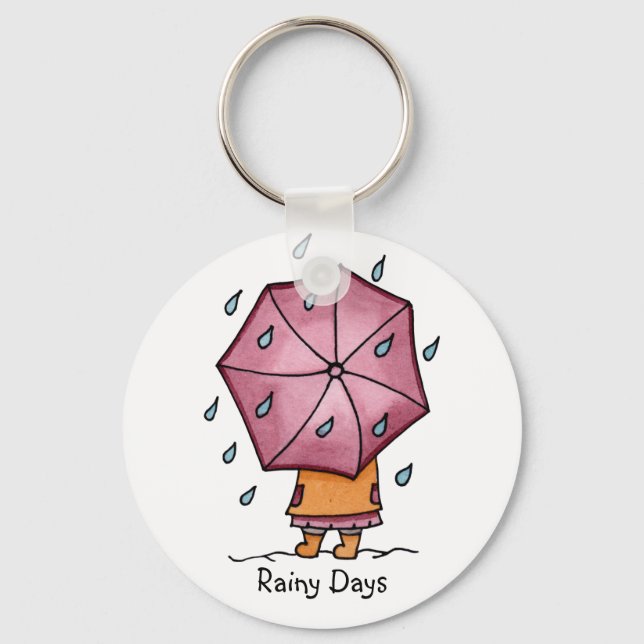 Rainy Days Keychain (Front)