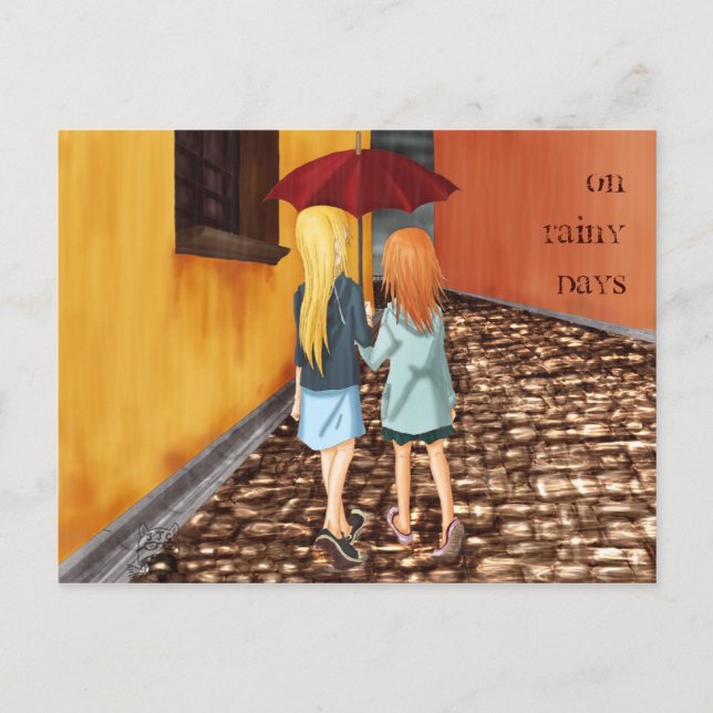 Rainy Days Postcard (Front)