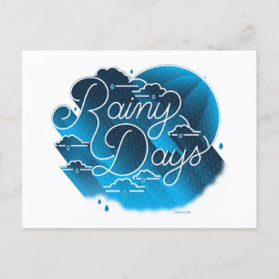 Rainy Days / Postcard