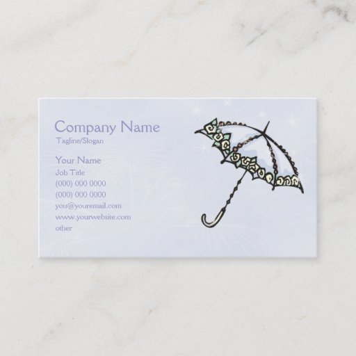 Customizable Rainy Dayz Business Card Templates