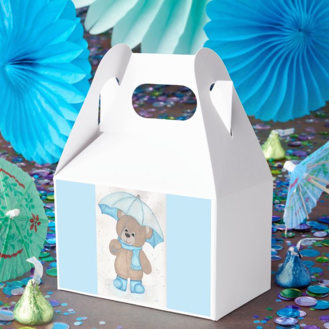 Rainy Daze Teddy Bear Favor Boxes (Party)