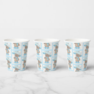 Rainy Daze Teddy Bear Paper Cups