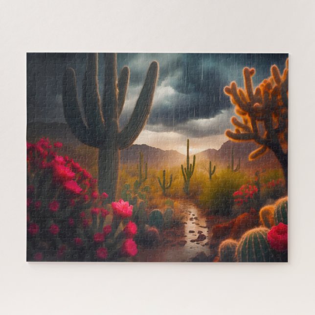 Rainy Desert Jigsaw Puzzle (Horizontal)