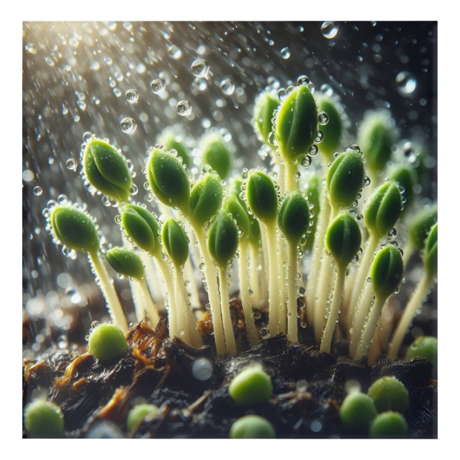 Rainy Growth - Acrylic Print (Front)