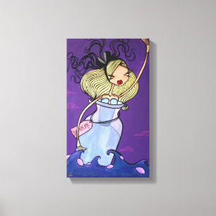 "Rainy Monday" Wrapped Canvas Print