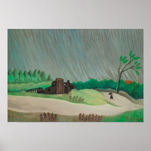 Rainy Morning Henri Rousseau Vintage Fine Art Poster