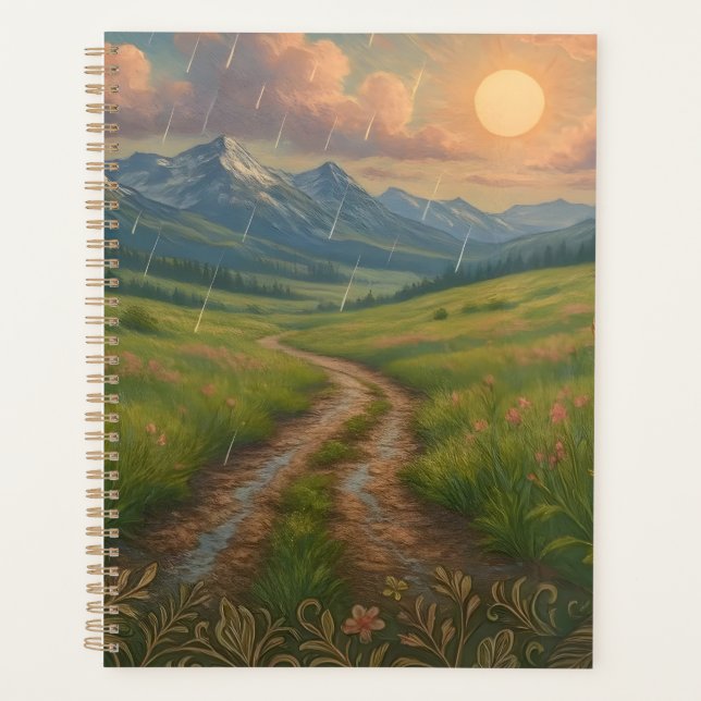 Rainy Mountain Morning Planner (Front)