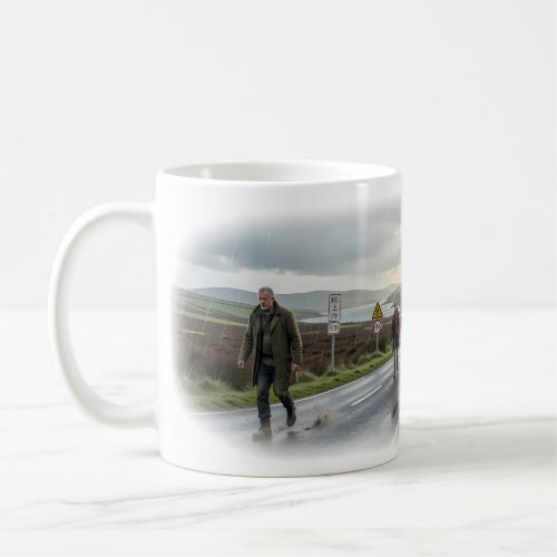 Rainy Road Homecoming Coastal Village Mug