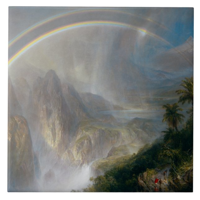 Rainy Season in the Tropics Ceramic Tile (Front)