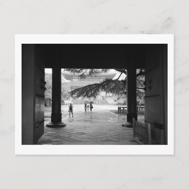 Rainy Season: Zojoji Temple, Tokyo Postcard (Front)