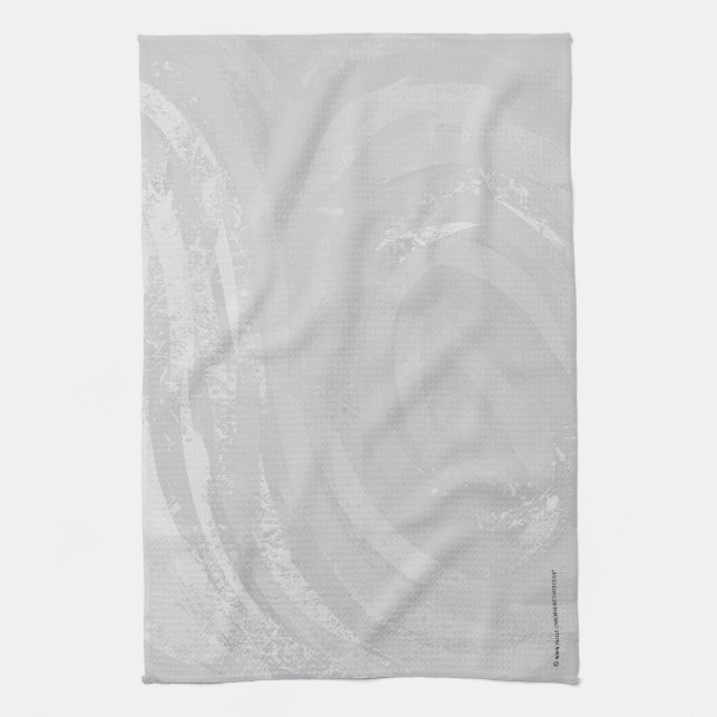 Rainy Sky Gray Swirl Towel (Vertical)