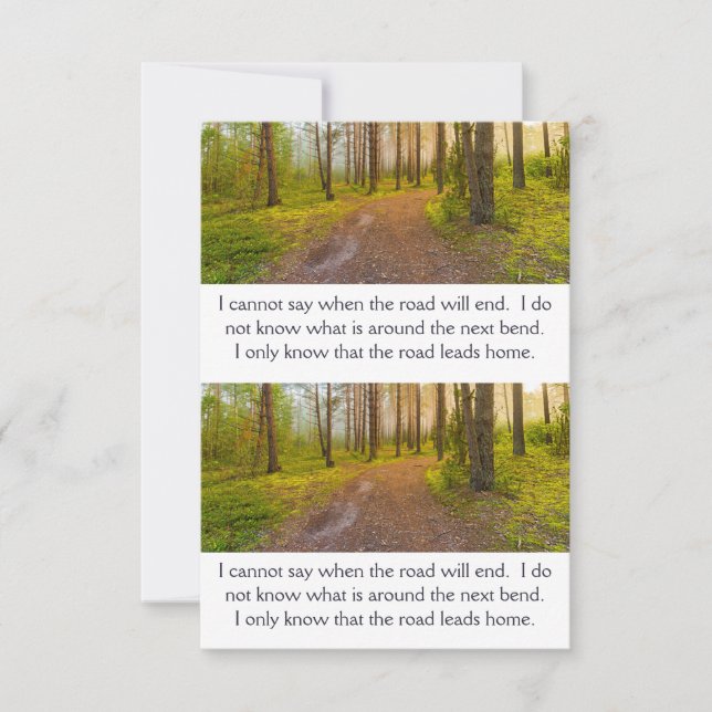 Rainy Spring Faith Road Inspiration Card (Front)
