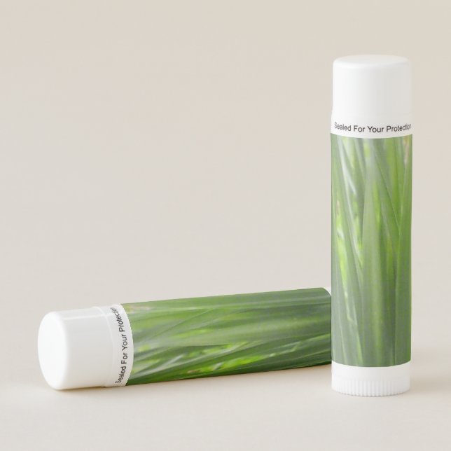 Rainy Spring Green Bloom Lip Balm (Front)