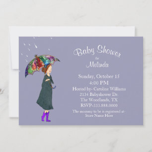 Rainy Weather Baby Shower Invitation