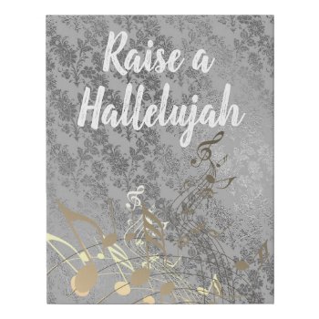 Raise A Hallelujah Faux Canvas Print by Christian_Quote at Zazzle