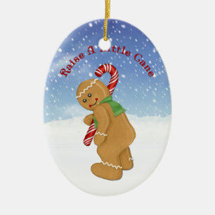 Raise A Little Cane Humor Ceramic Ornament