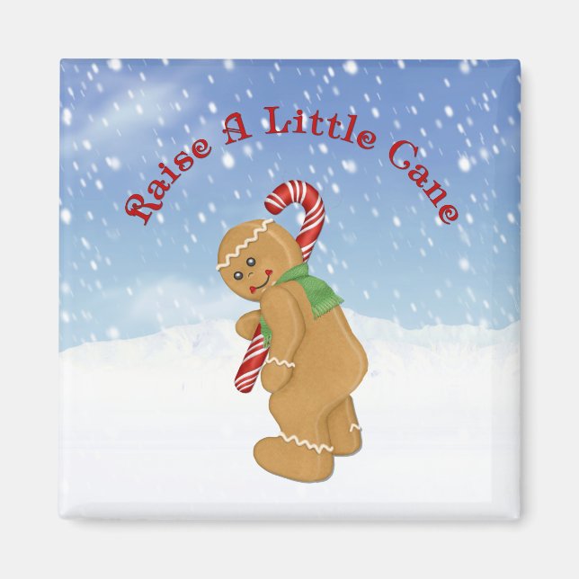 Raise A Little Cane Humor Magnet (Front)