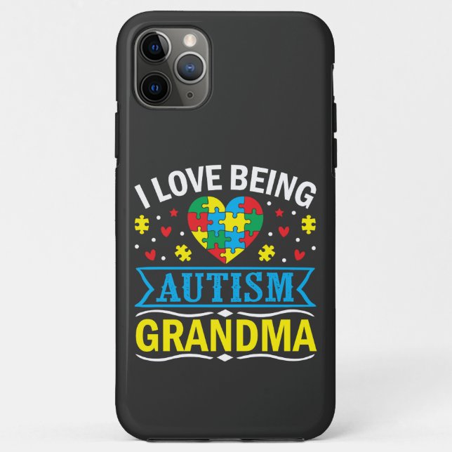 raise awareness about autism, Proud autism grandma Case-Mate iPhone Case (Back)