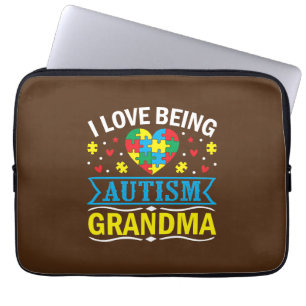raise awareness about autism, Proud autism grandma Laptop Sleeve