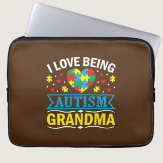 raise awareness about autism, Proud autism grandma Laptop Sleeve