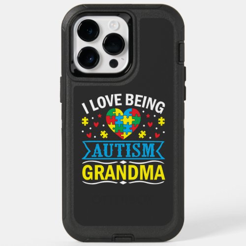raise awareness about autism Proud autism grandma OtterBox iPhone 14 Pro Max Case