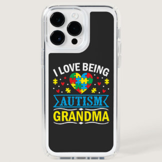 raise awareness about autism, Proud autism grandma Speck iPhone 14 Pro Max Case