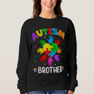Raise Hand Autism Awareness Brother Family Matchin Sweatshirt