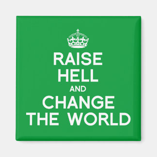 RAISE HELL AND CHANGE THE WORLD MAGNET