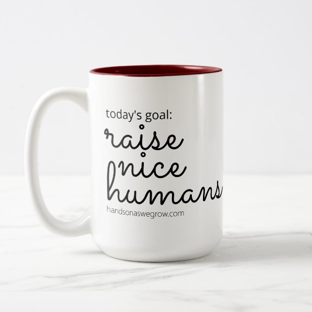 Raise Nice Humans Mug (Left)