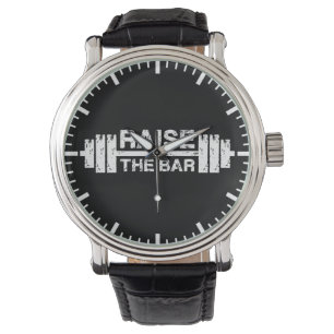 Raise The Bar, Barbell - Gym Workout Inspirational Watch