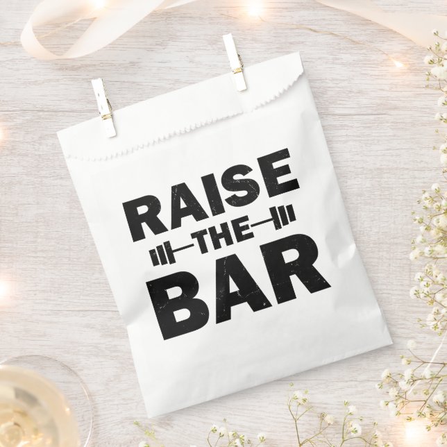 Raise The Bar Favor Bag (Clipped)