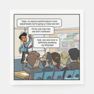 Raise the Bar Funny Party Napkins