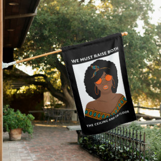 Raise the Ceiling Floor BLM Women's Rights House Flag