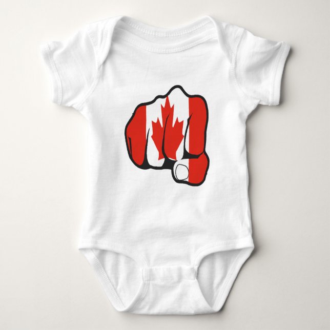 Raise Your Fist and Hell Baby Bodysuit (Front)