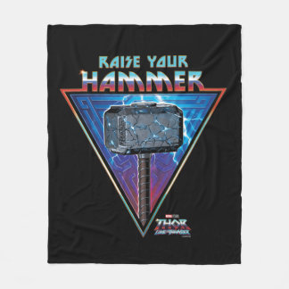 Raise Your Hammer - Mjölnir Graphic Fleece Blanket