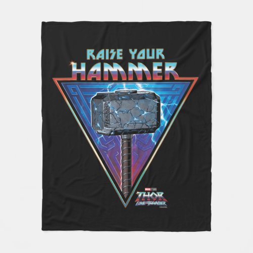 Raise Your Hammer _ Mjlnir Graphic Fleece Blanket