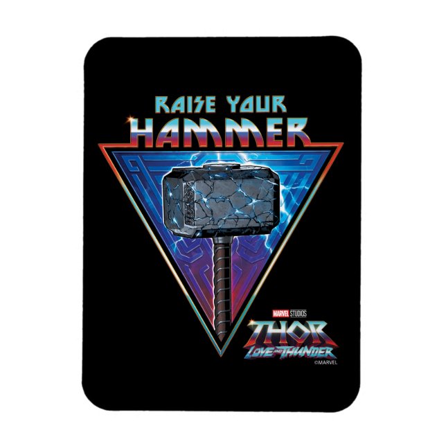 Raise Your Hammer - Mjölnir Graphic Magnet (Vertical)