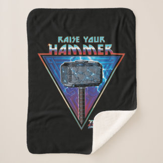 Raise Your Hammer - Mjölnir Graphic Sherpa Blanket