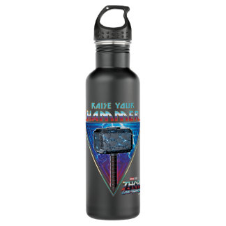Raise Your Hammer - Mjölnir Graphic Stainless Steel Water Bottle