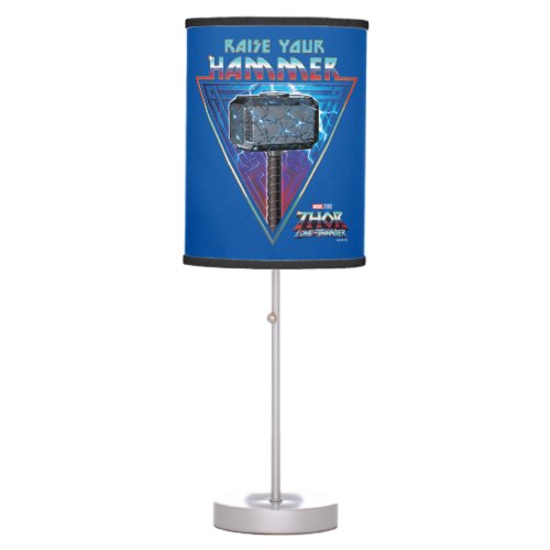 Raise Your Hammer _ Mjlnir Graphic Table Lamp