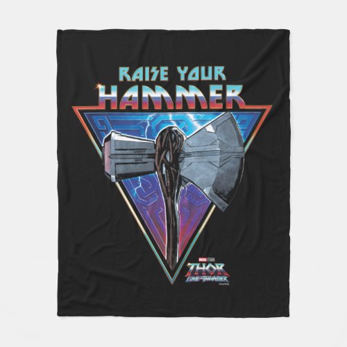 Raise Your Hammer _ Stormbreaker Graphic Fleece Blanket