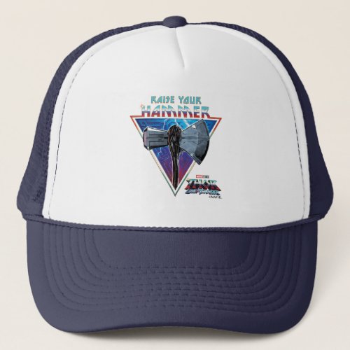 Raise Your Hammer _ Stormbreaker Graphic Trucker Hat